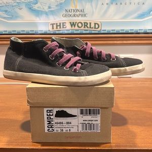 Camper Peu Rambla Vulcaniza Black Cotton organic sneaker.